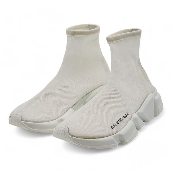 Balenciaga Mesh Fabric Speed Trainer Sneakers in White 35 5 US $895 - Picture 2 of 11